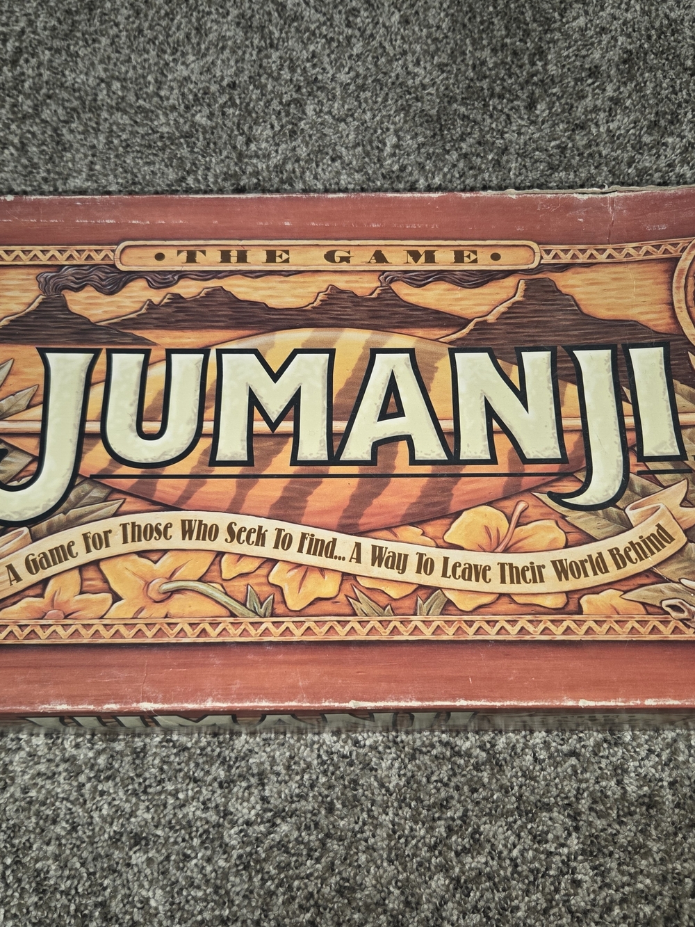 MB Jumanji Board Game Complete w/ Timer Vintage 1995 2+ Players Ages 5+